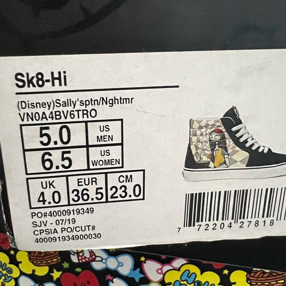 Vans Sk8-hi Sally The Nightmare Before Christmas - Picture 8 of 9